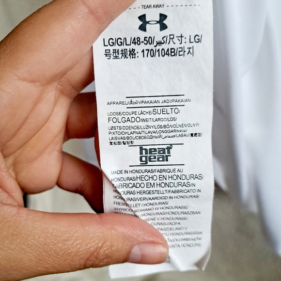 Mens Under Armour White Long Sleeve Heat Gear Top - Picture 9 of 9